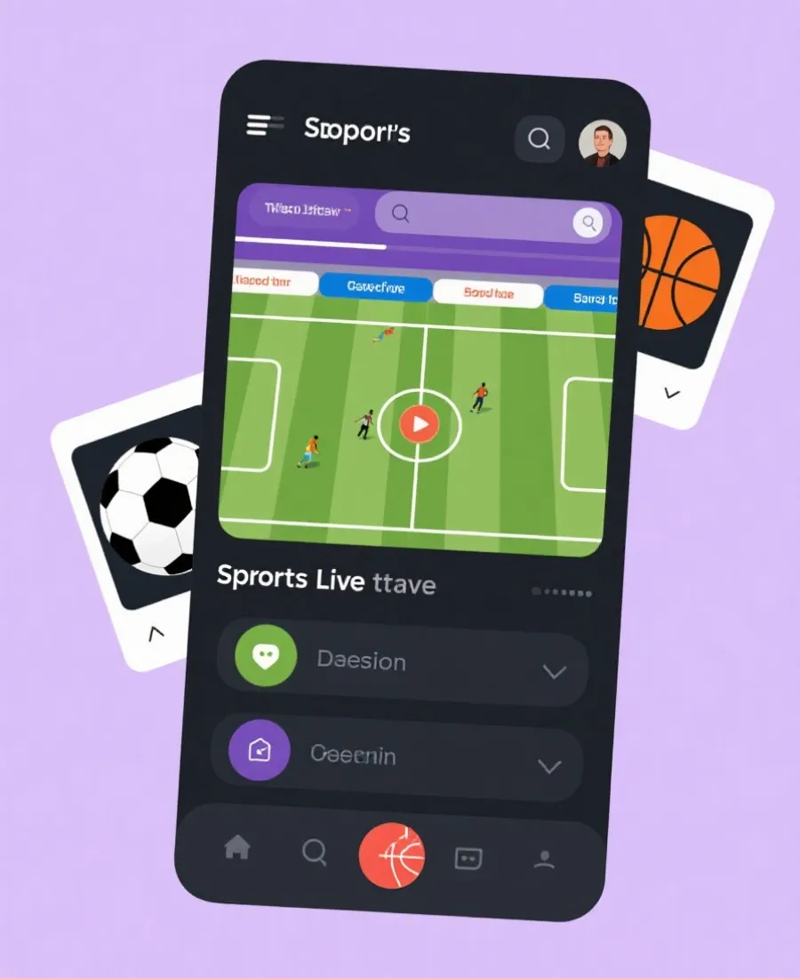 移动端体育赛事直播示意图