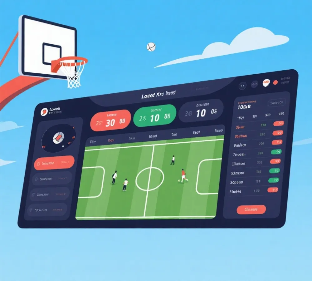 赛事数据与直播聚合示意图